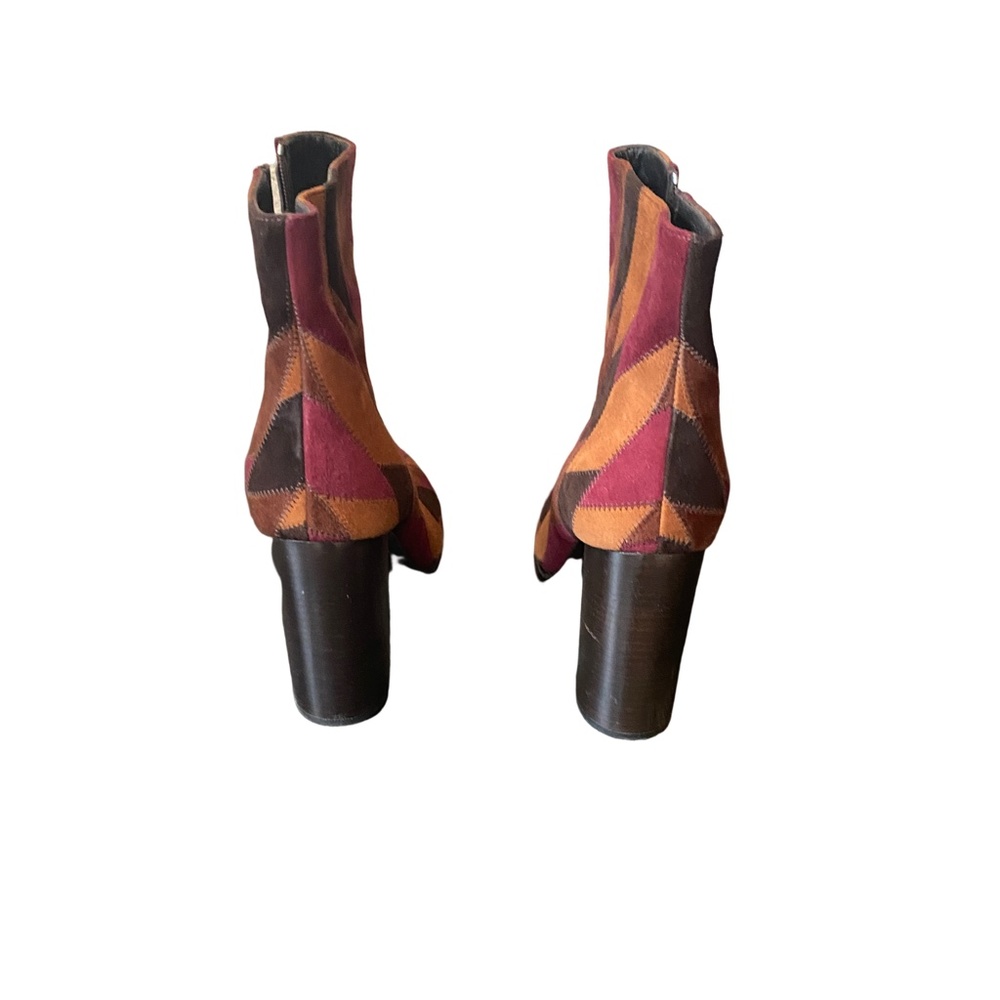 Prada Brown And Purple Geometric Patchwork Print … - image 6